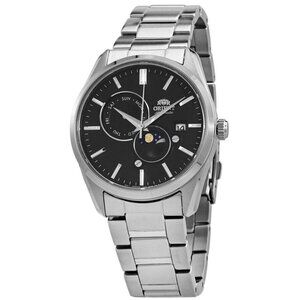 NWT Authentic Orient Sun & Moon Automatic Black Dial Men's Watch
